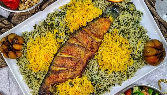 سبزی پلو با ماهی عید نوروز
