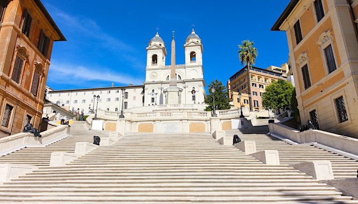 پلههای اسپانیایی از جاهای معروف رم