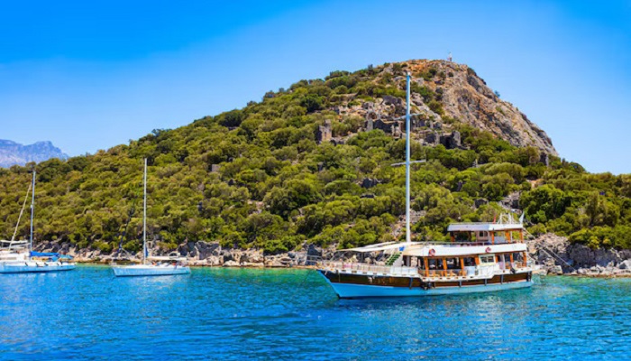 بازدید از جزیره گمیلر فتحیه ترکیه