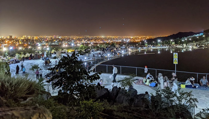 پارک کوهشار مشهد در شب